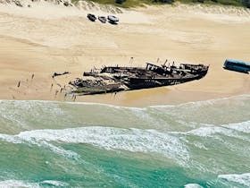 The Maheno Shipwreck on 75 Mile Beach