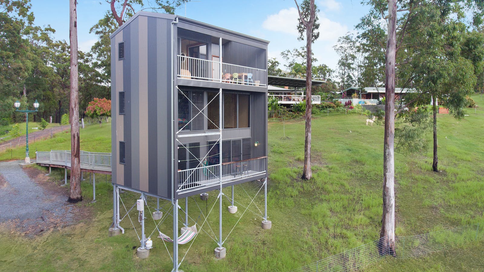 Perched high amongst the gumtrees with the best view of the Gold Coast City,of the treehouses