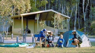 Camping at Honeysuckle Campground