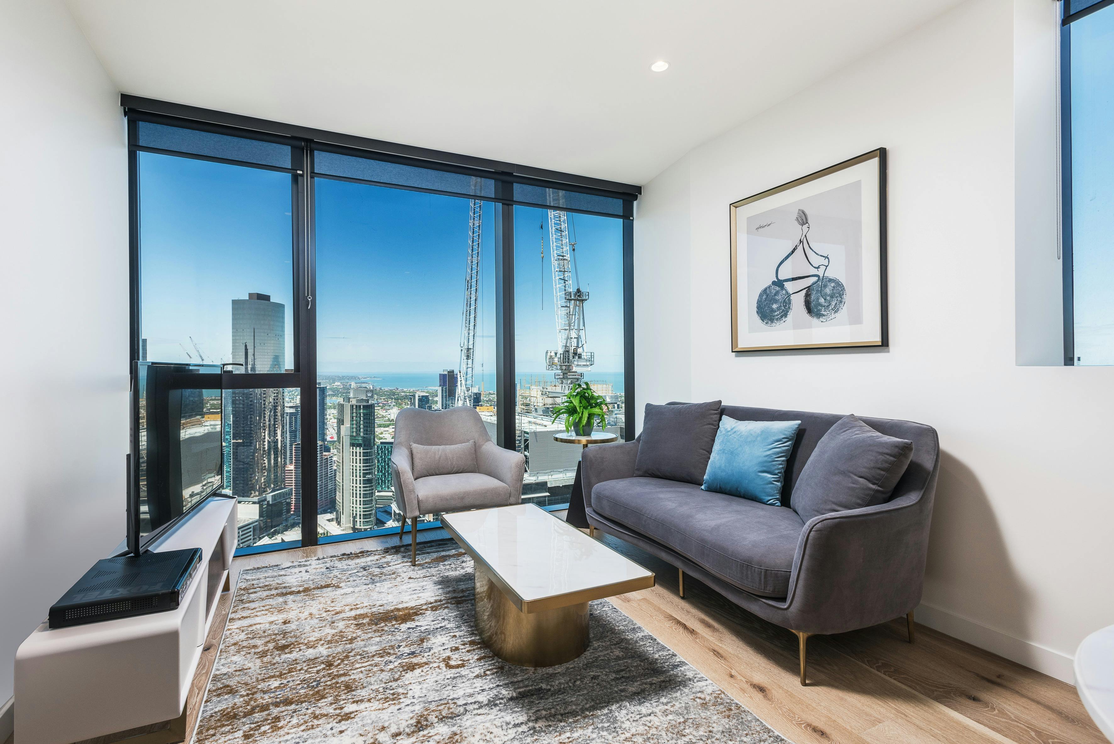 2 Bedroom 2 Bathroom Apartment - Living Area