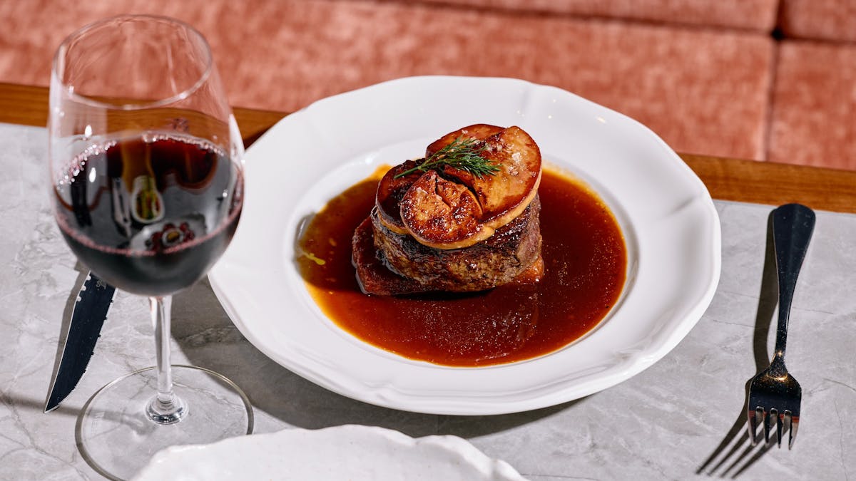 Food at Pompette Champagne Bar & Restaurant