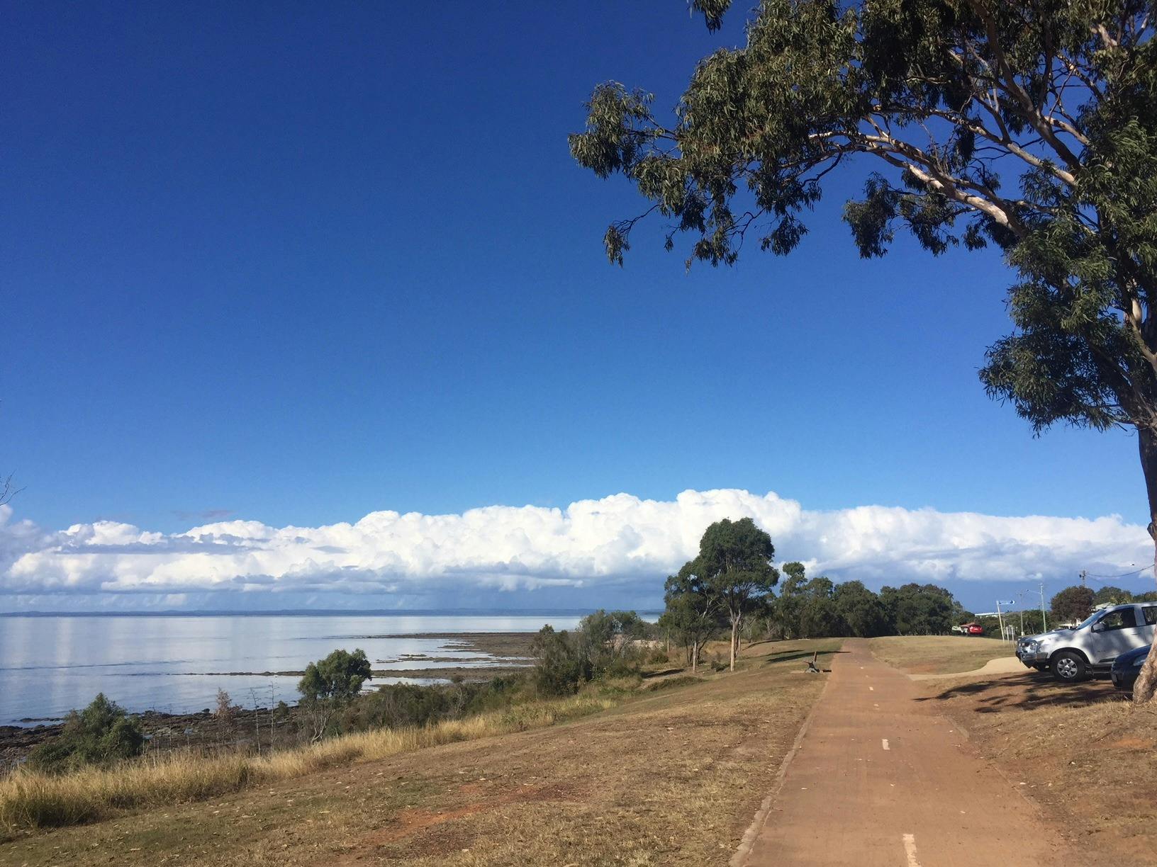 photo of the Hervey Bay Recreational Pathway at Point Vernon looking out to sea