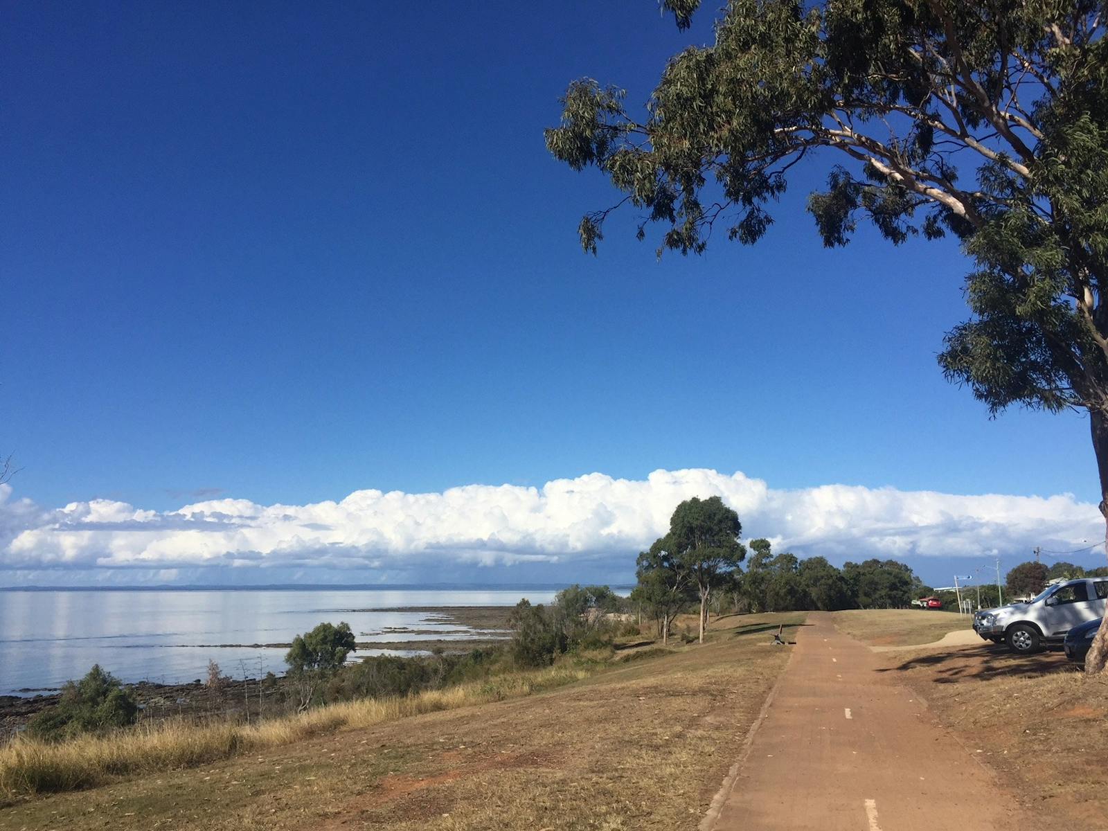 photo of the Hervey Bay Recreational Pathway at Point Vernon looking out to sea