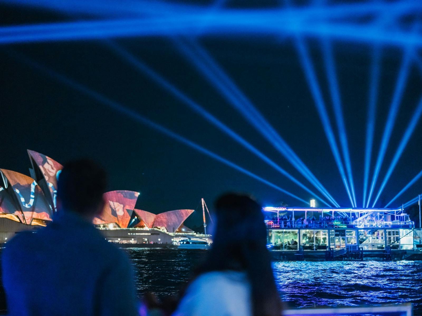 view of Opera House during VIVID Sydney
