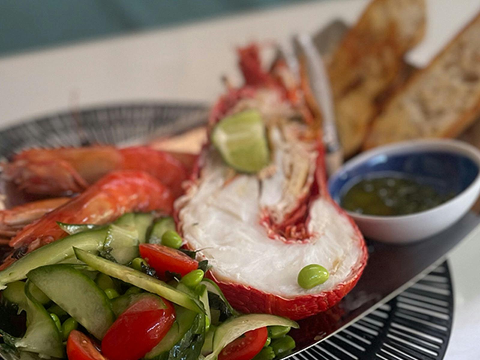 Locally sourced fresh seafood