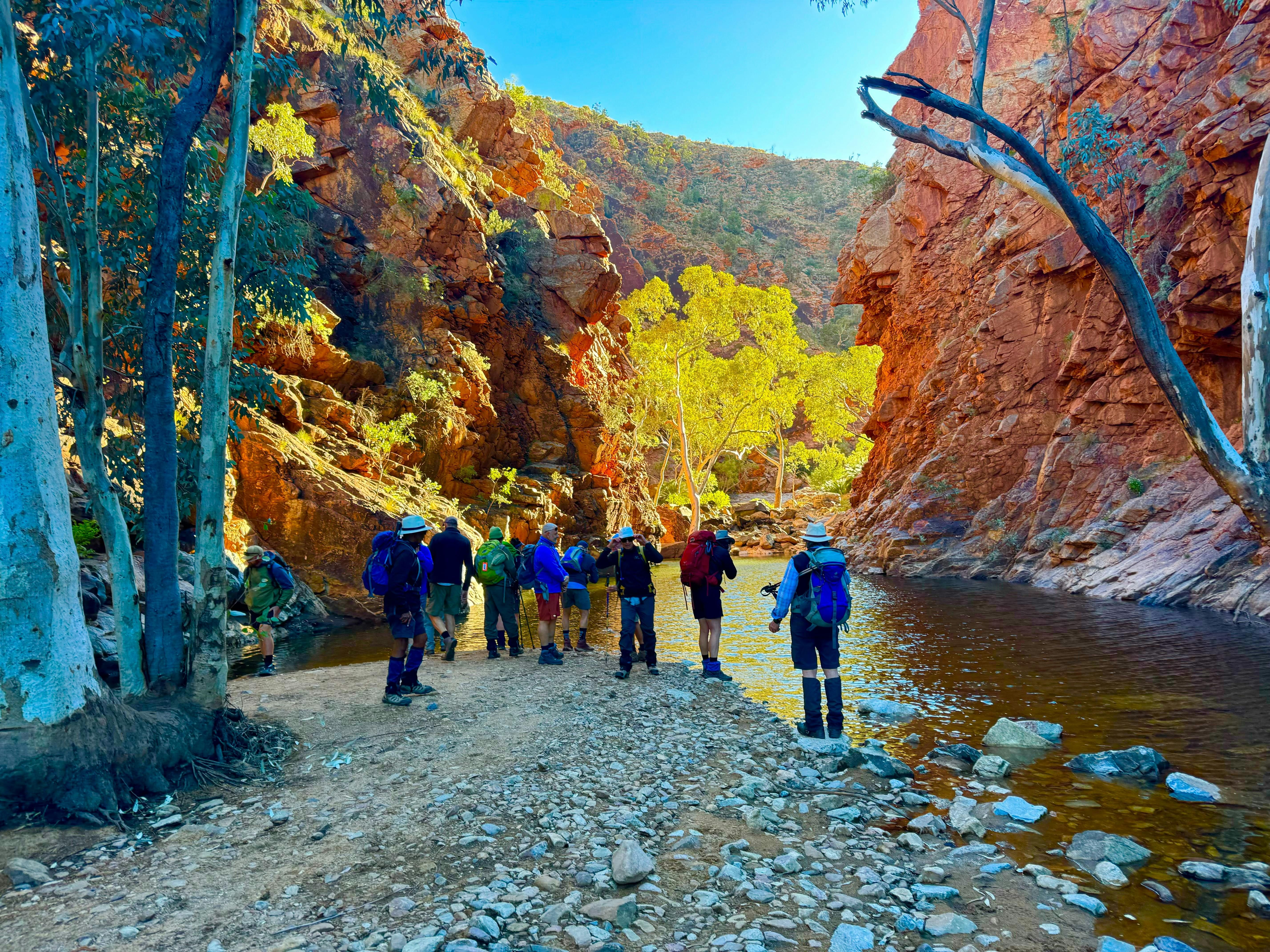 All meeting up at Alkutnama (Serpintine Gorge)