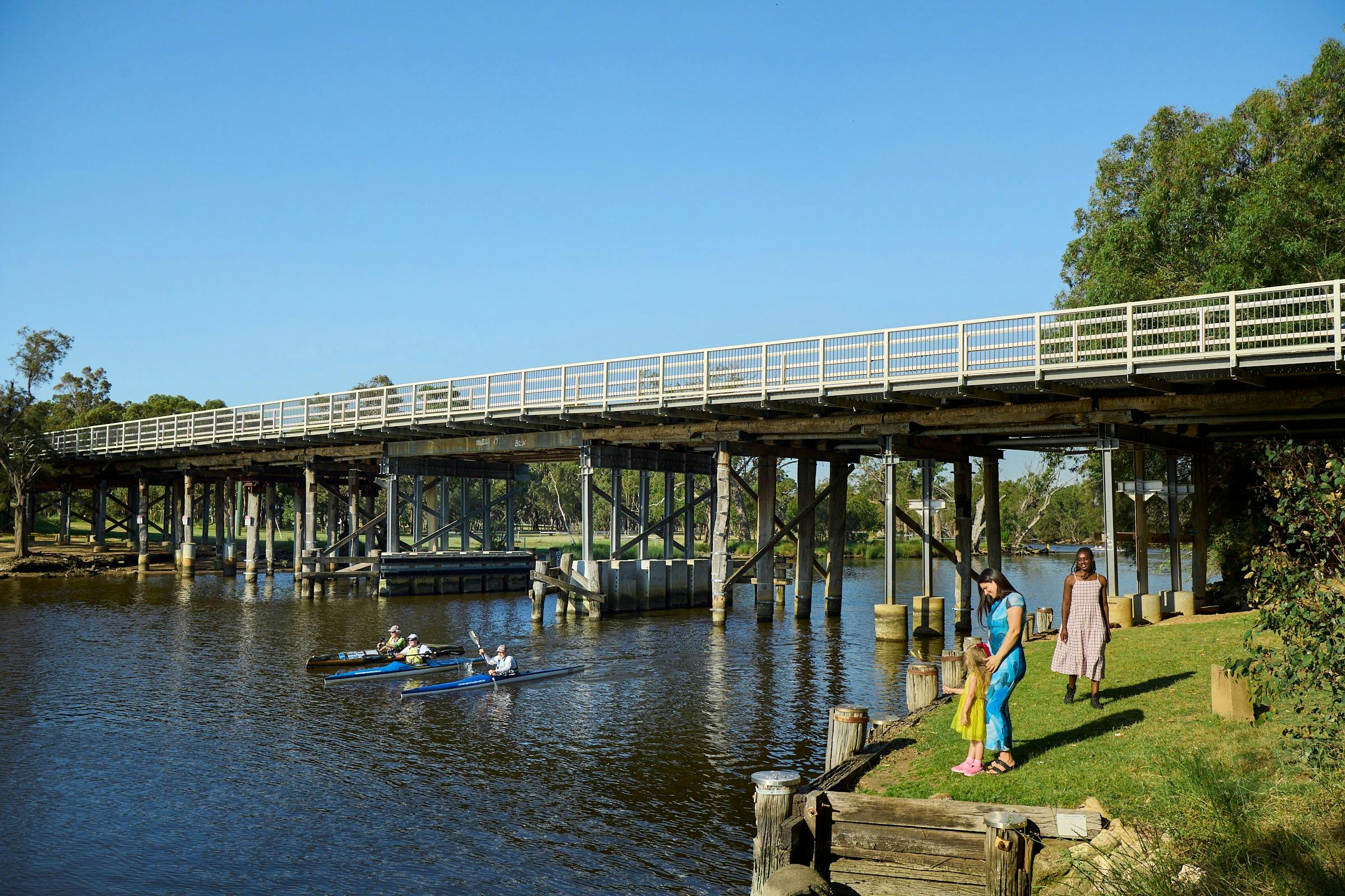 Located on the banks of the Swan River