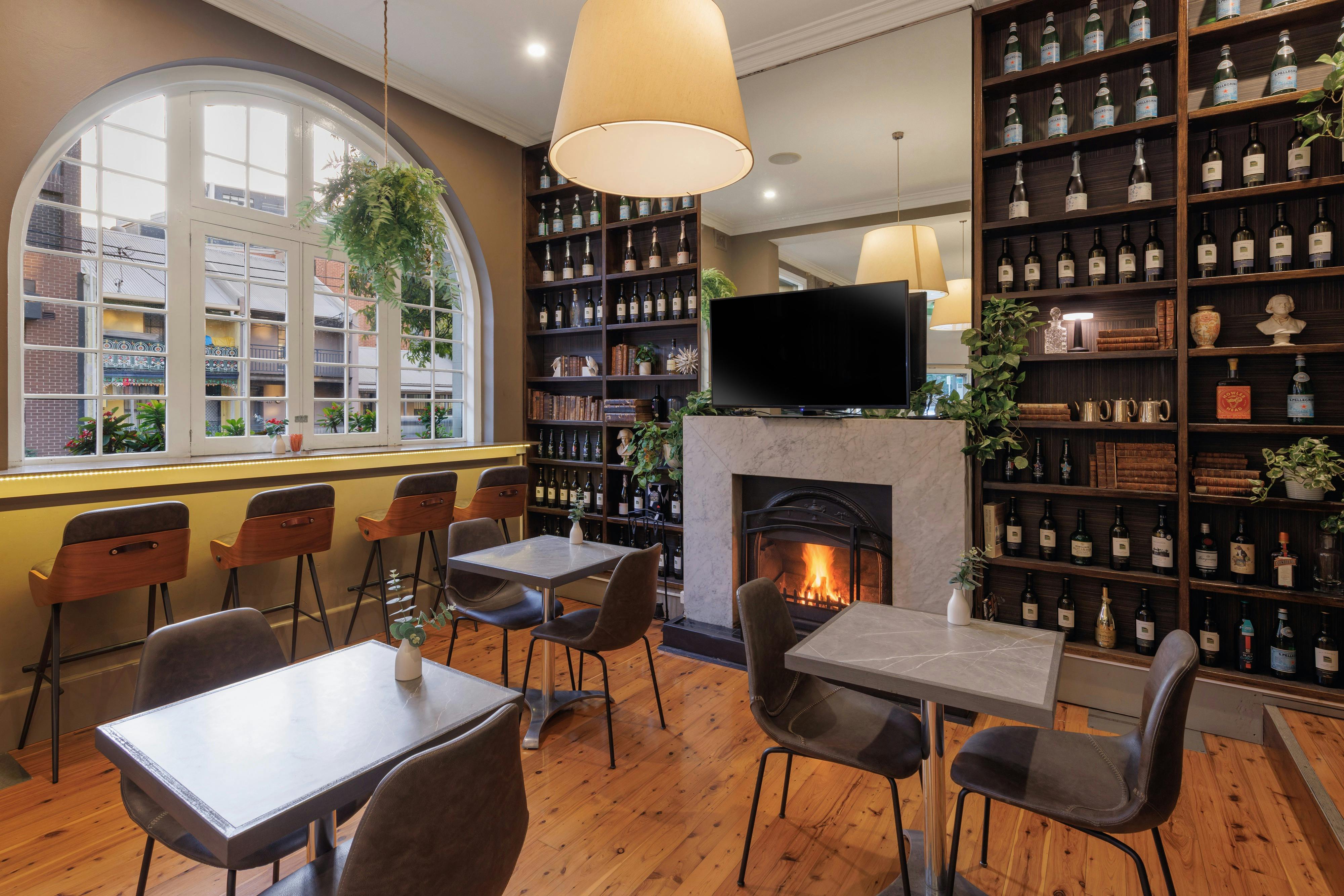 In-house café serving breakfast and all-day drinks in a relaxed setting.