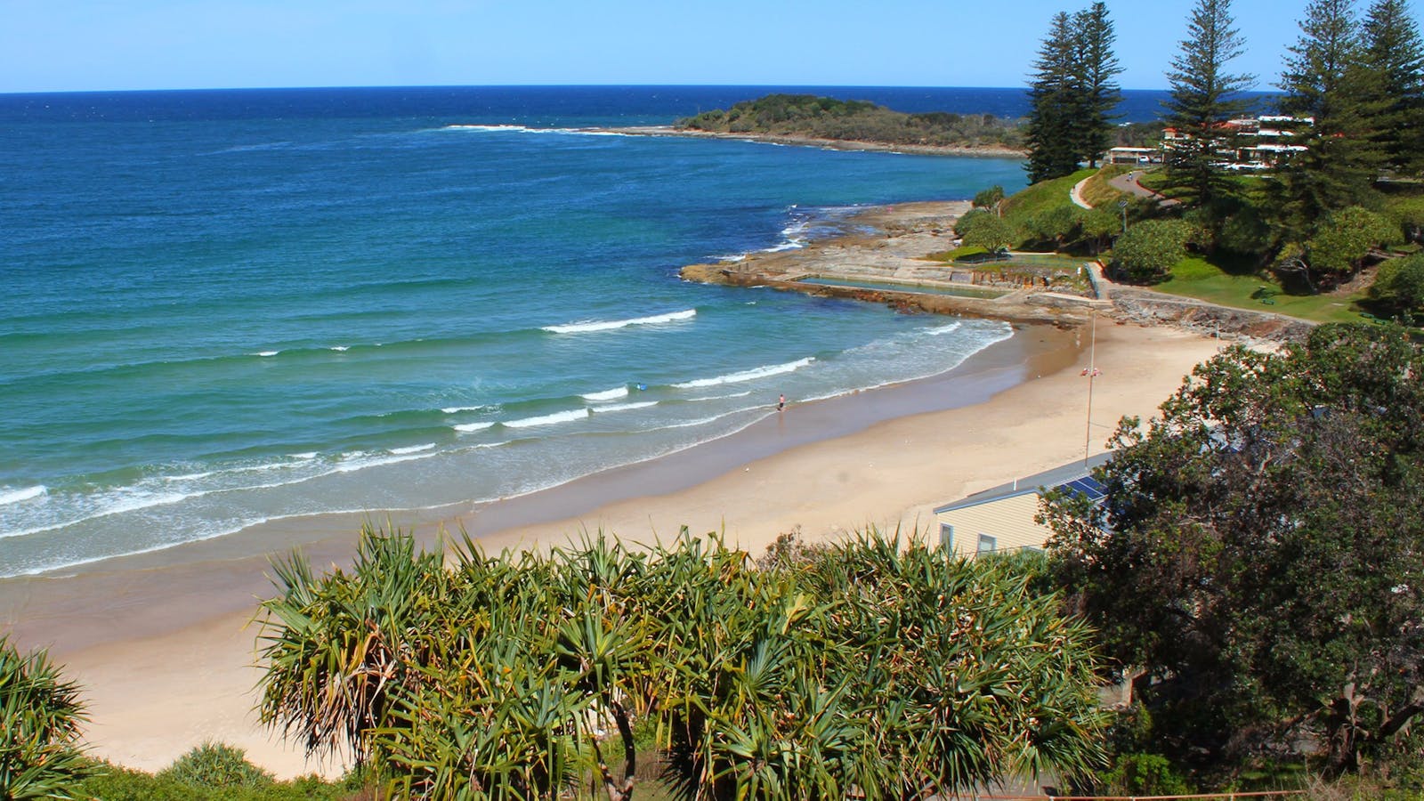 Yamba Main Beach and Ocean Pool