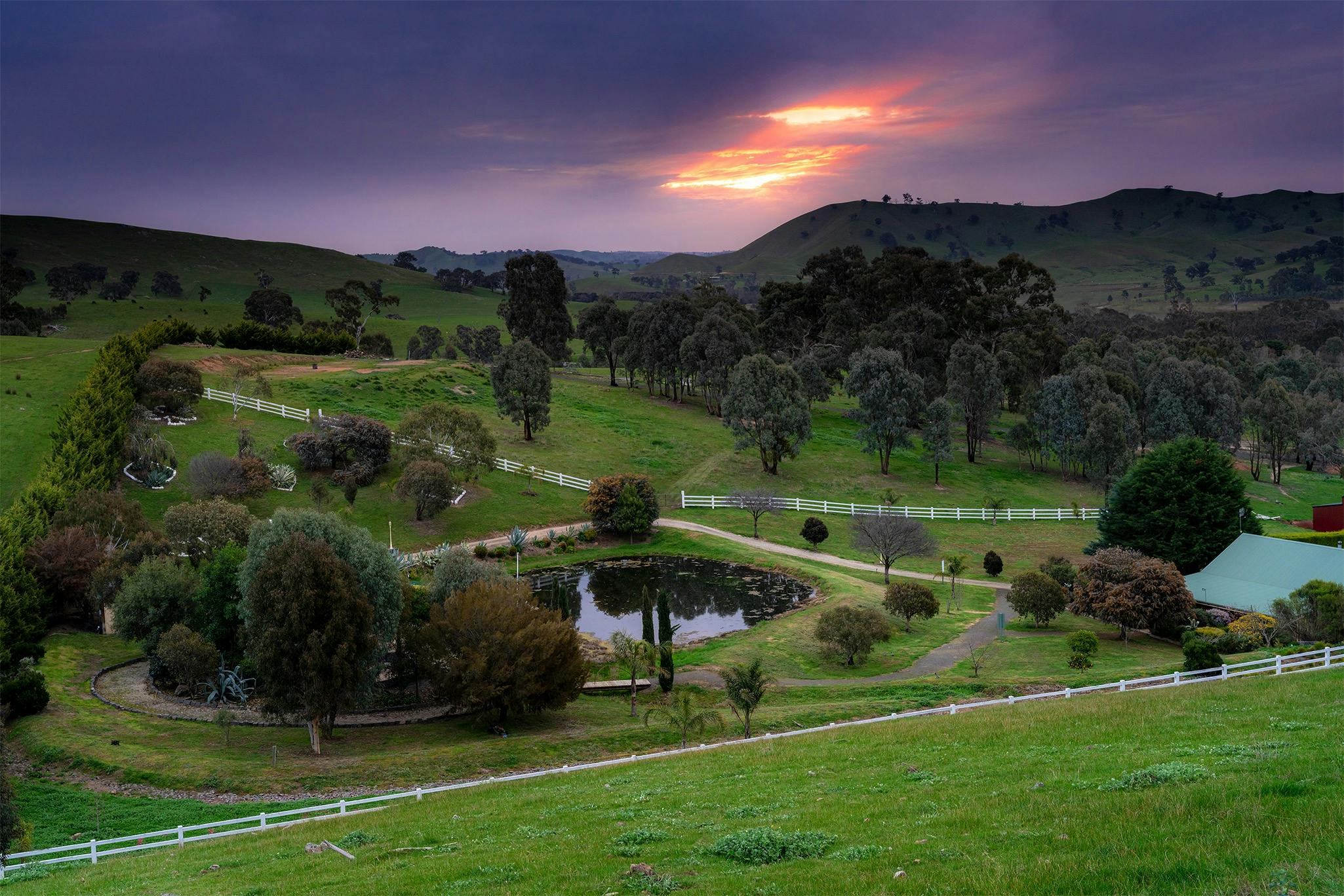 Sunset at Daisy Hill Lodge