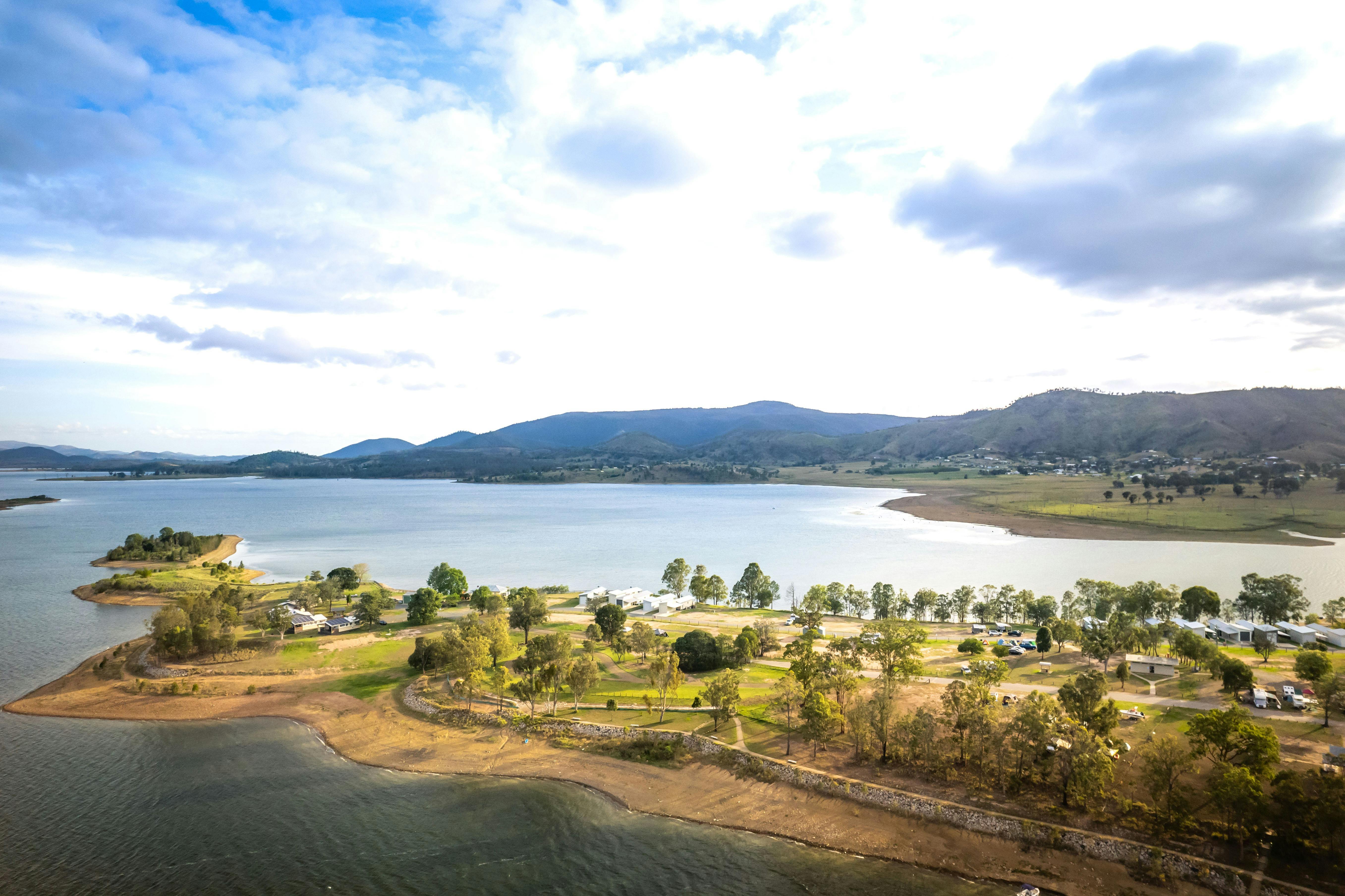 Aerial view of Kirkleagh and Lake Somerset