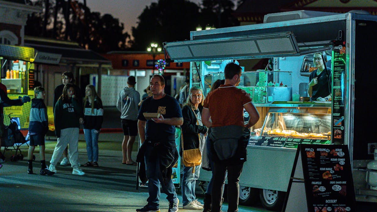 Crowd at Moonlight Night Market
