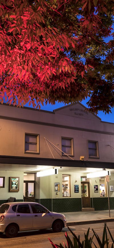 Exterior shot of Walsh's