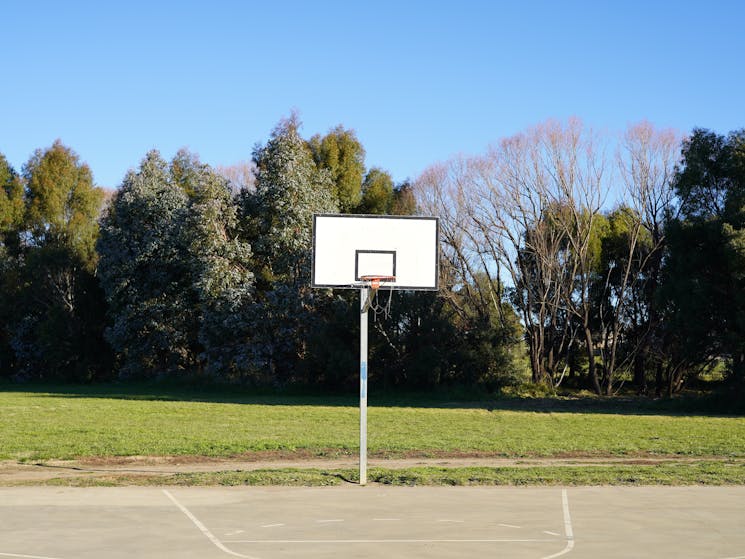 Basketball hoop at the Bungendore Skate Park