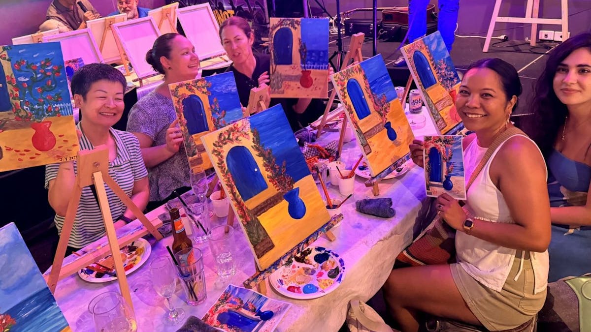 Paint Juicy customers showing artworks