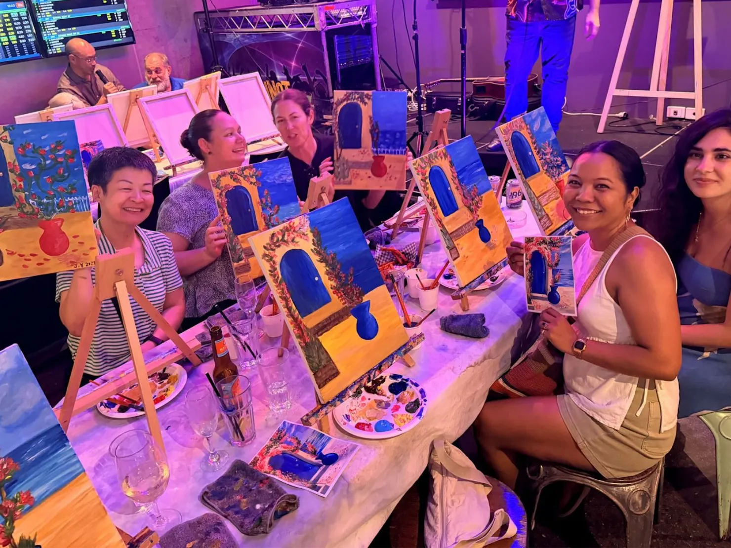 Paint Juicy customers showing artworks