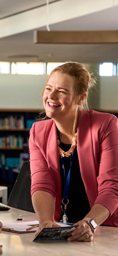 Staff at the Research Centre welcoming visitors