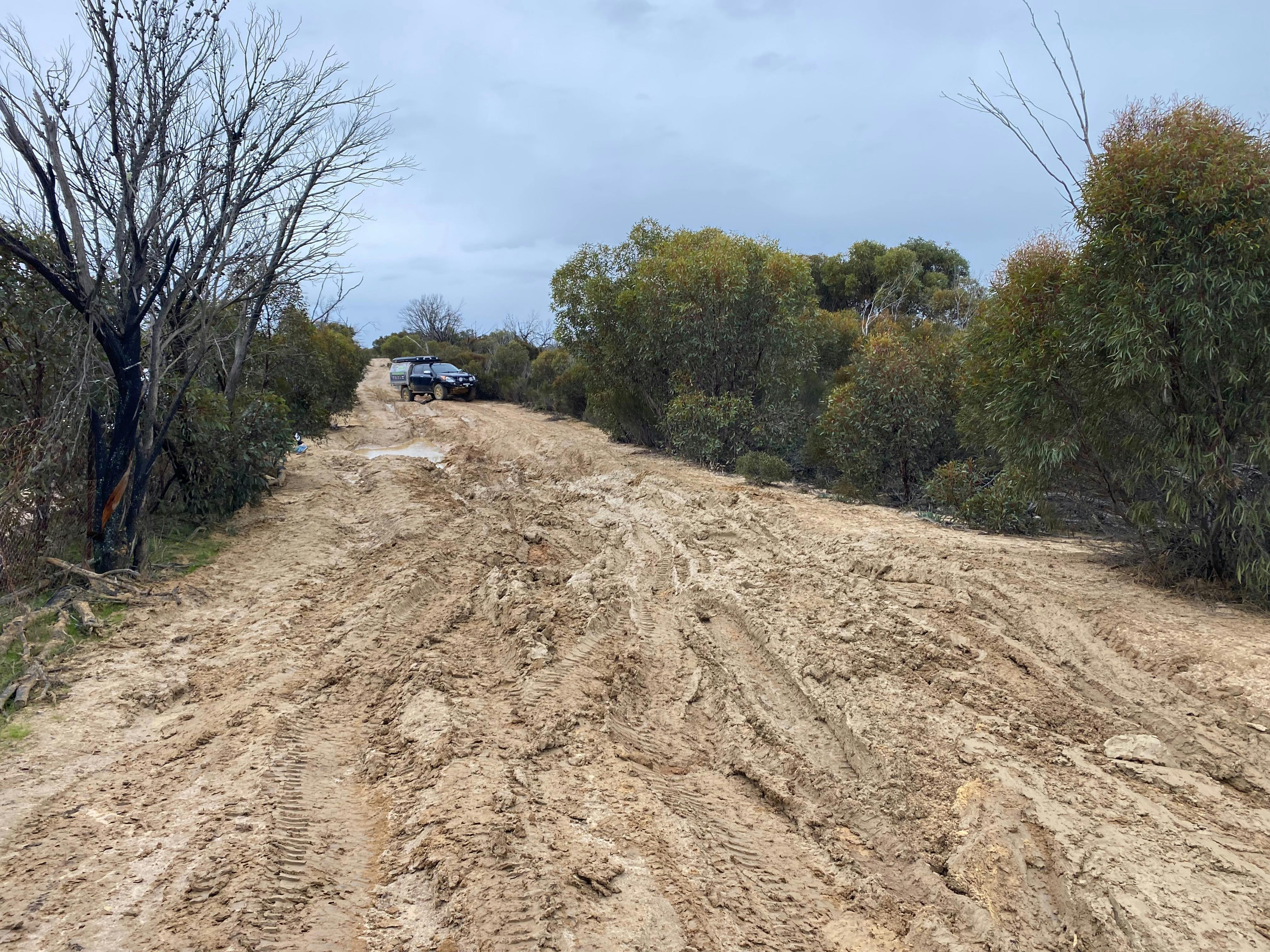 The southern end of the track can get very slippery