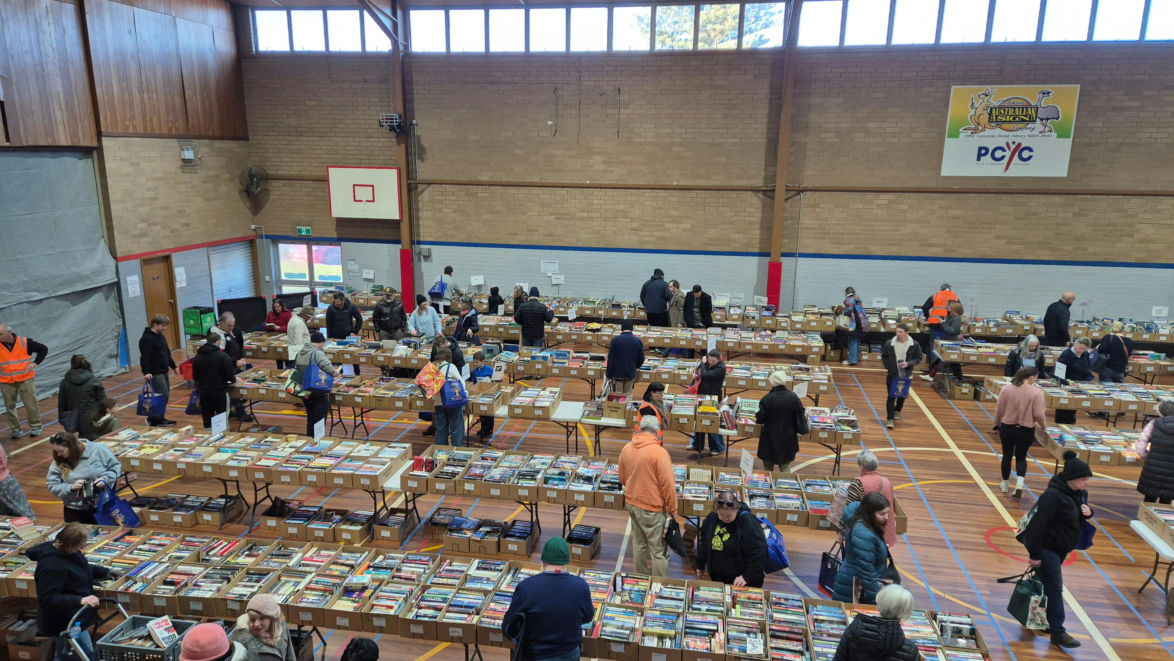 Another overhead view Book fair 2025