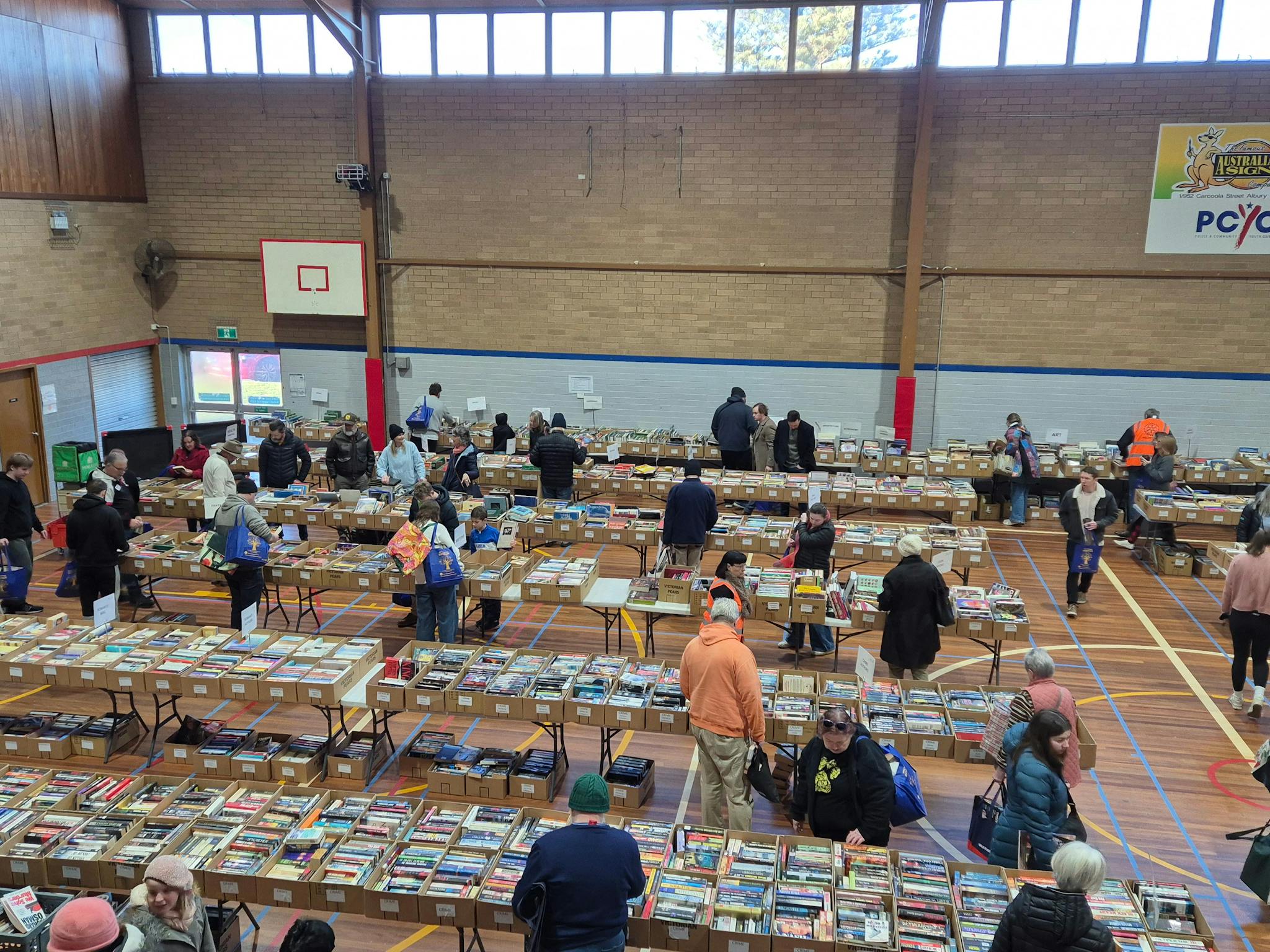 Another overhead view Book fair 2025