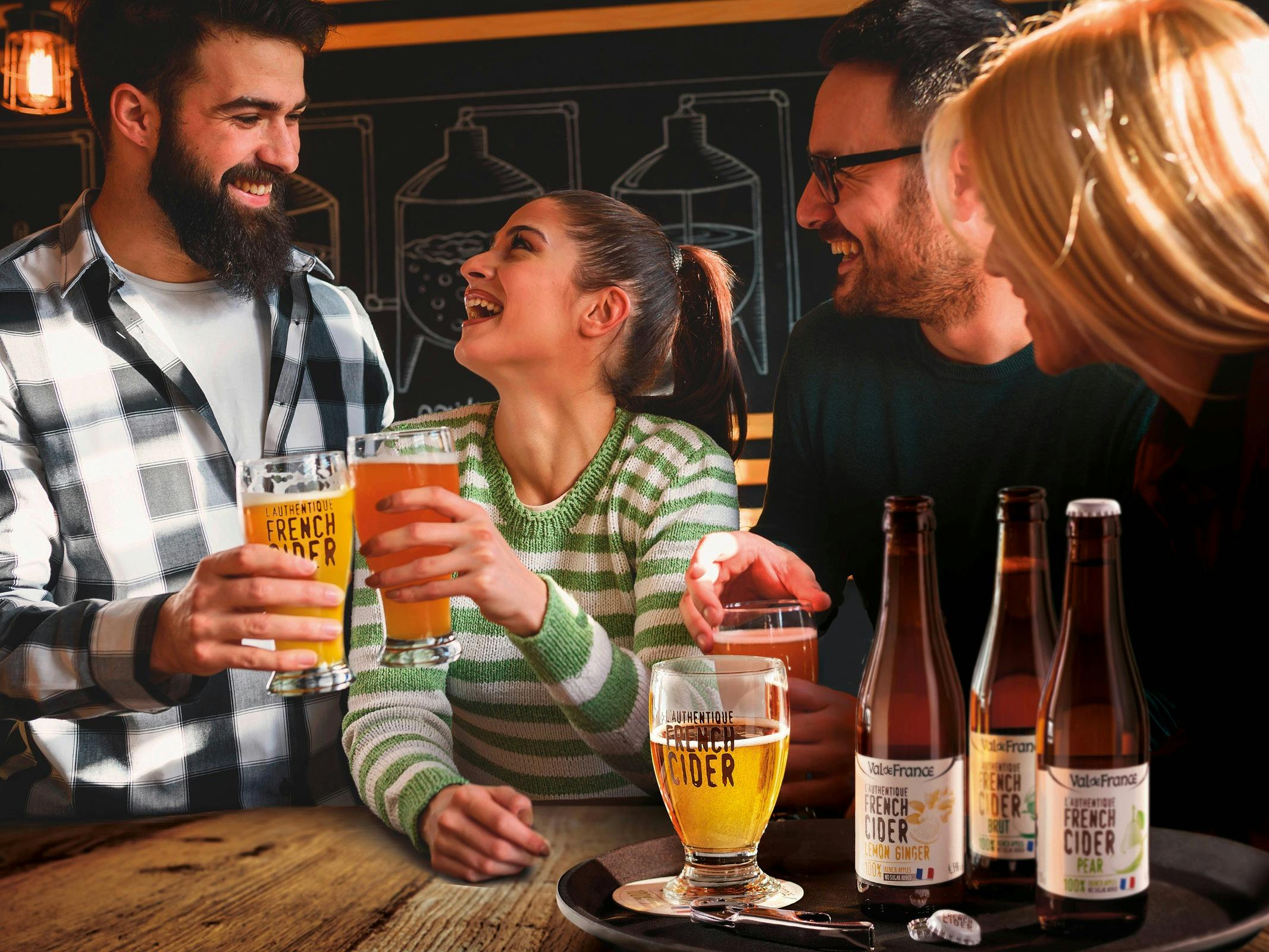 Enjoy a French Wine, refreshing Cider or fine Champagne