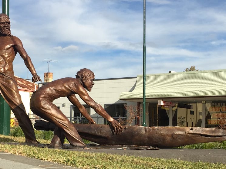 The Great Rescue Statue of Yarri & Jacky Jacky