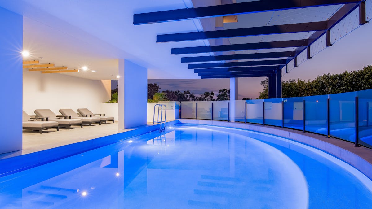 Heated Pool partially undercover