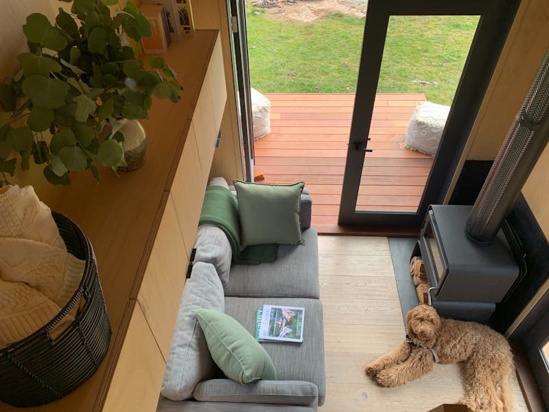Loft Bedroom View looking out on to the Deck
