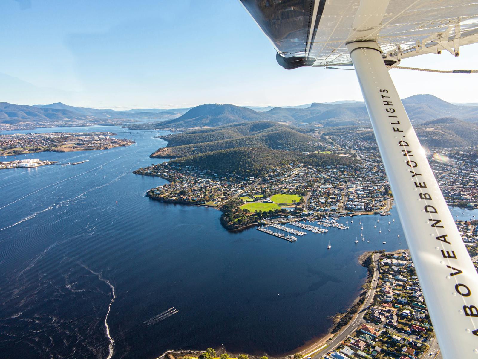 Hobart from above