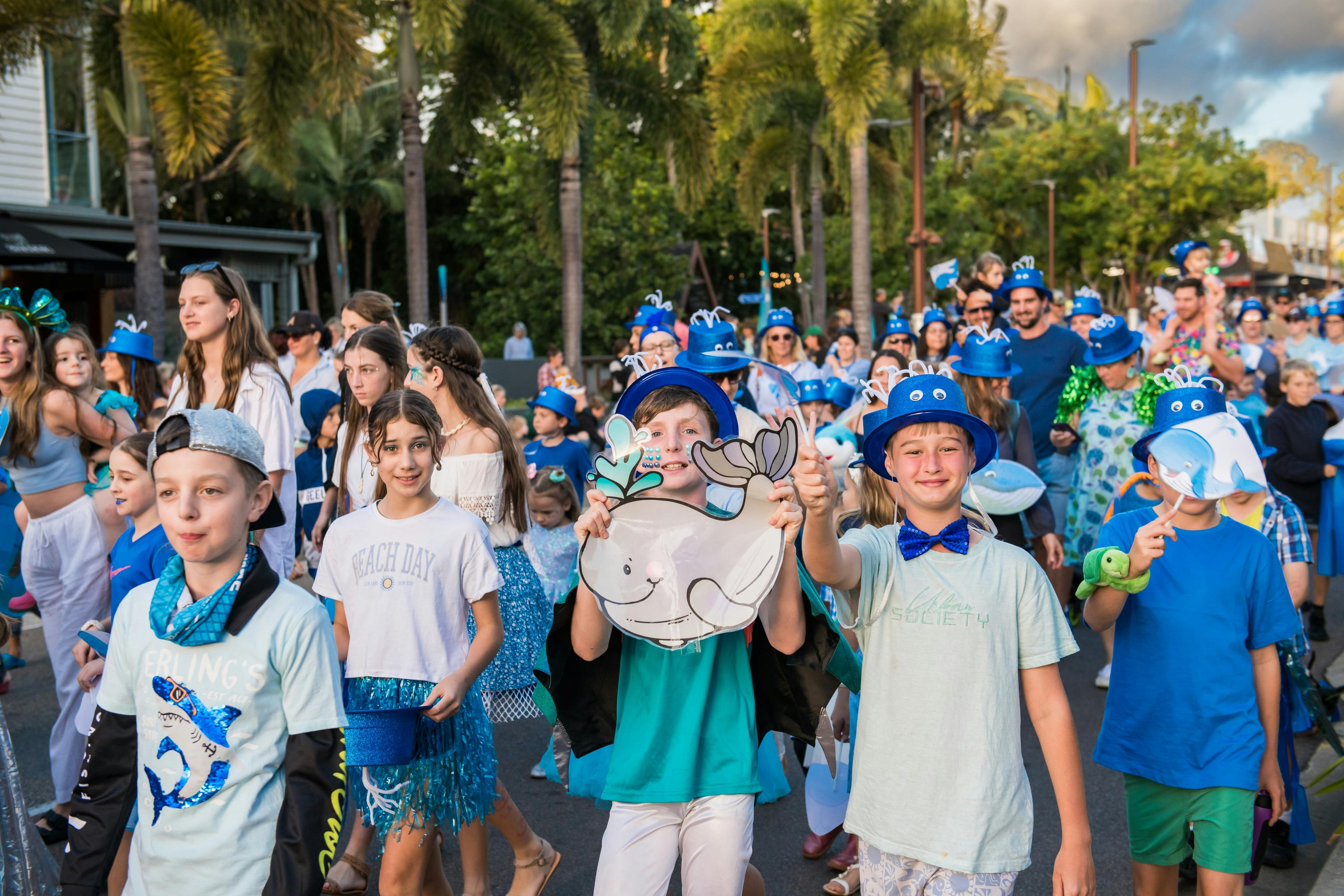 Kids in parade