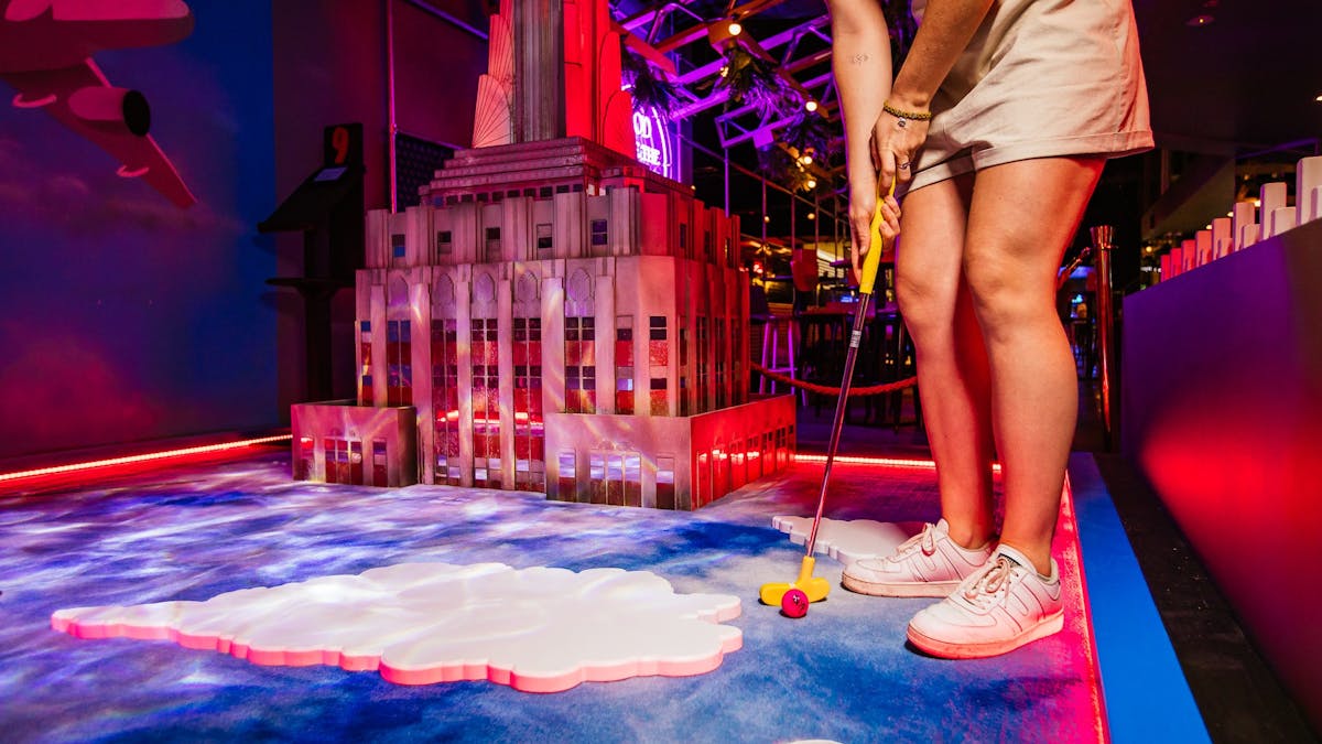 Mini golf at Strike Bowling is a match made in heaven