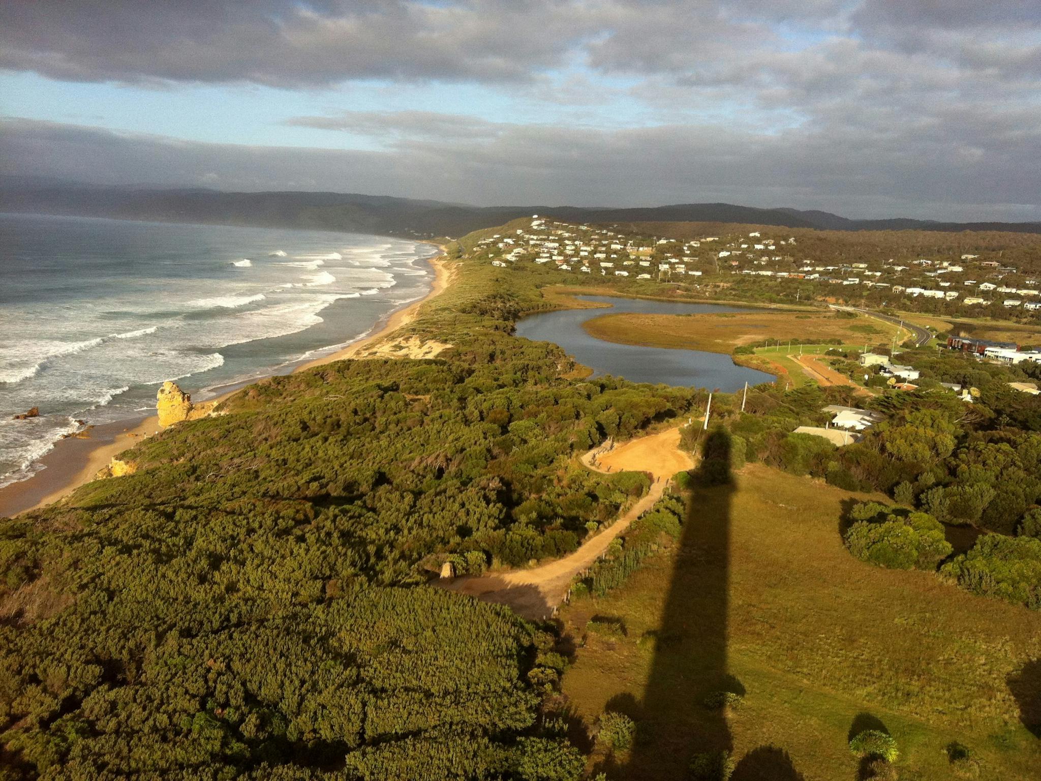 Looking South from the balcony of Split Point Lighthouse towards Lorne