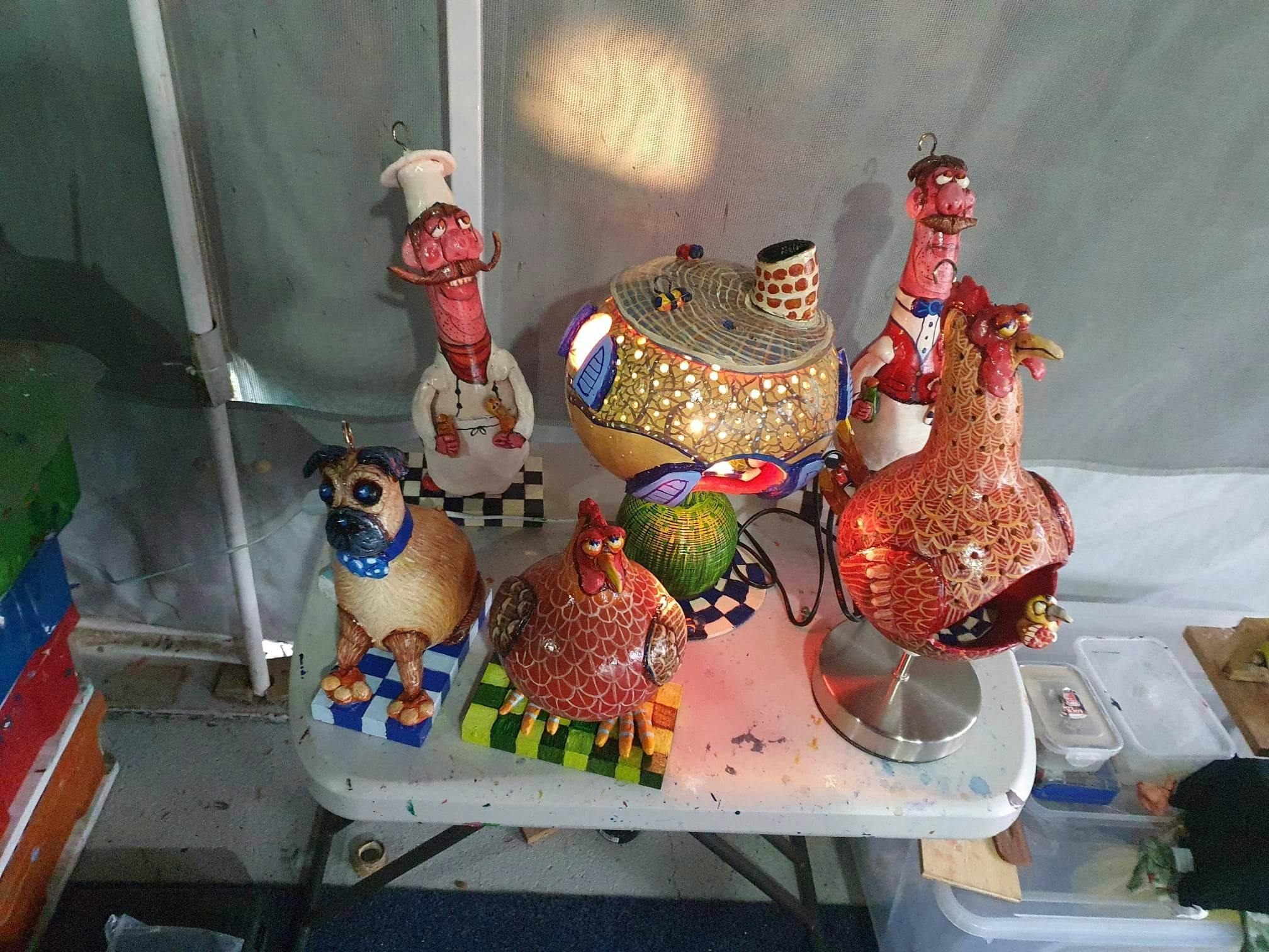 Gourd creations by Rob Den Ronden