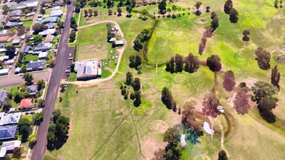 Golf club aerial view
