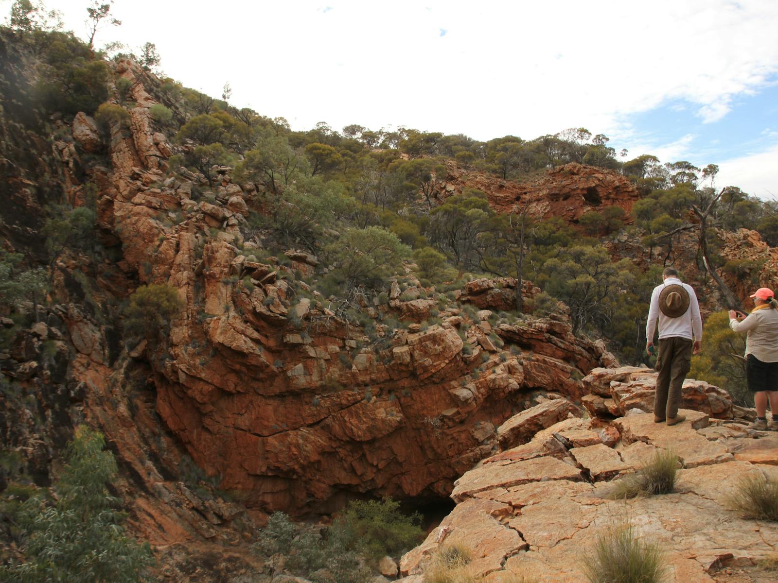 Rock formations on the Larapinta Trail