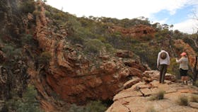 Rock formations on the Larapinta Trail