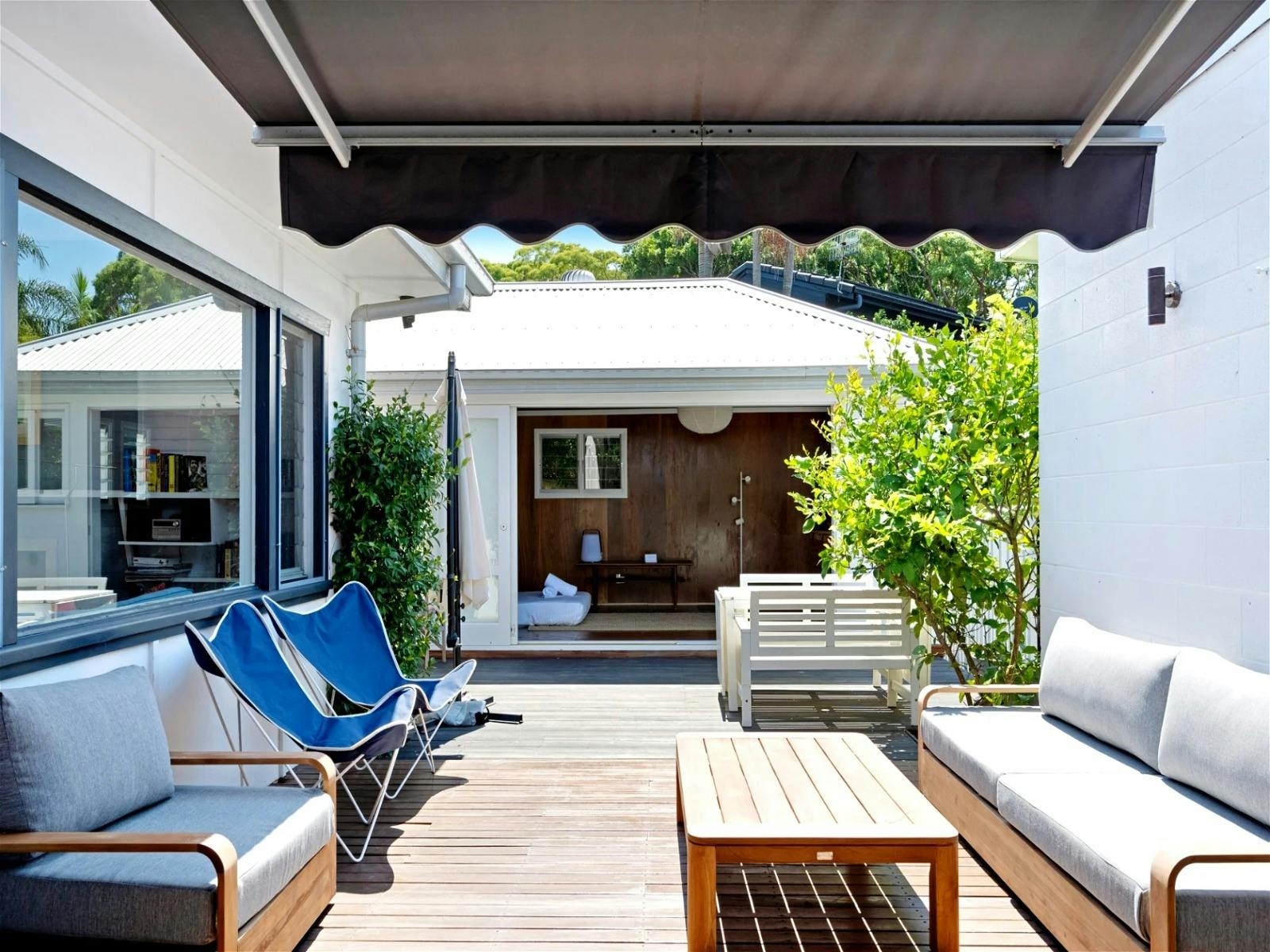 실내와 실외의 신선한 공기 흐름