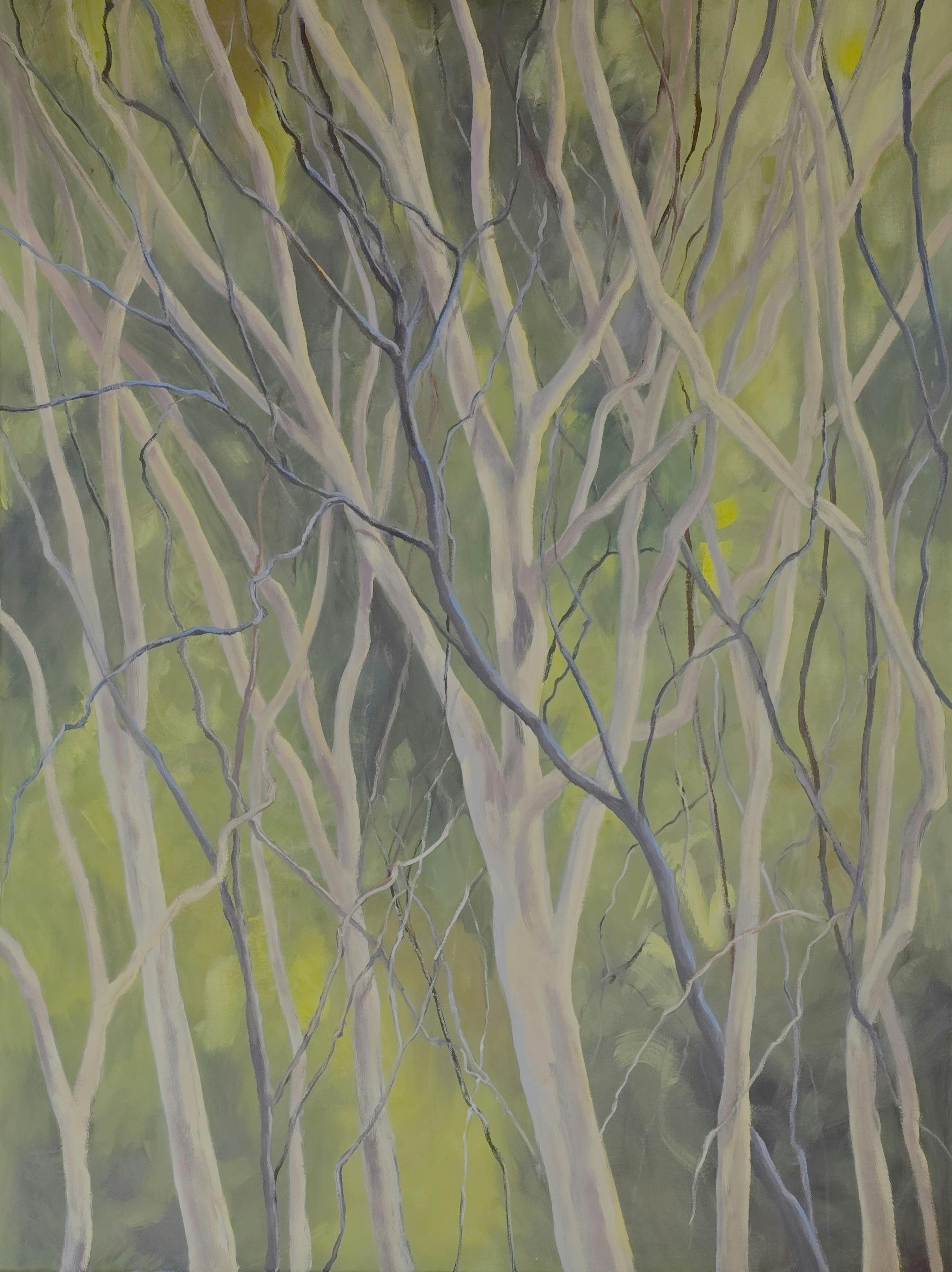 Painting of Trees in natural environment