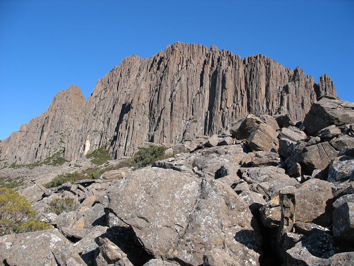 Perfect summers day Rock Climbing Tasmania