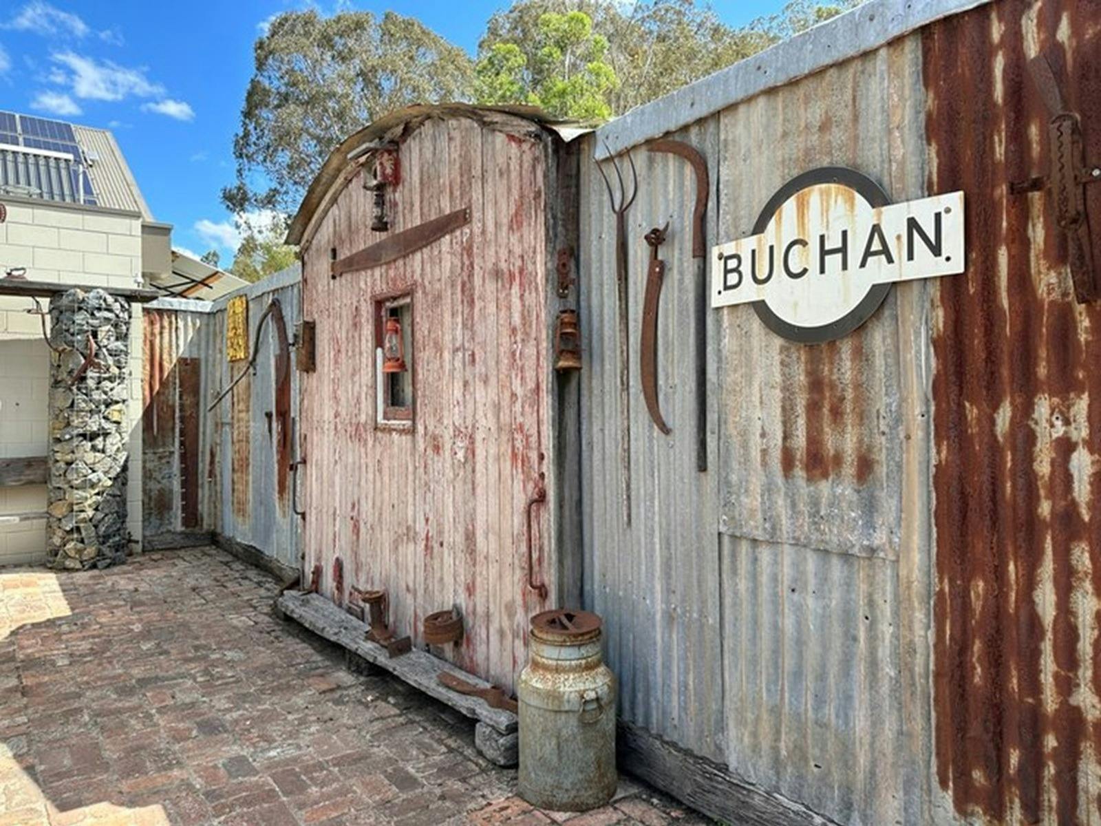 Rustic sign of Buchan