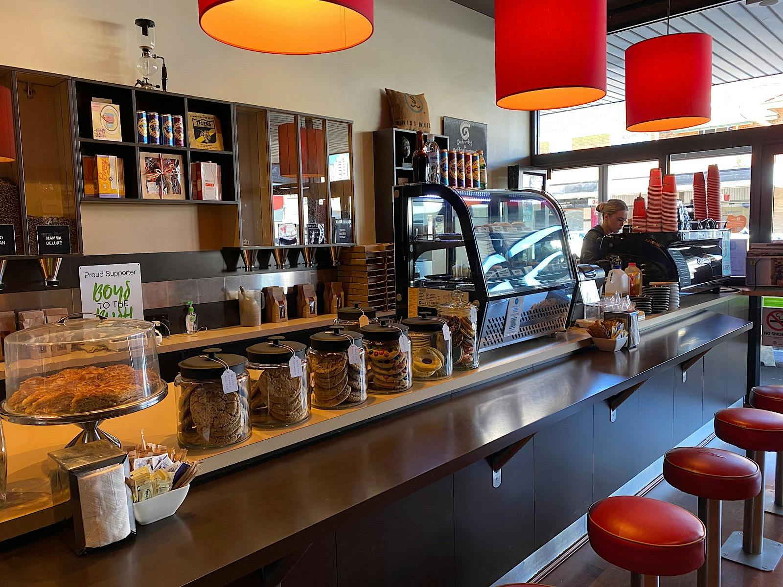 Inside the store at Coffee Mamma Albury