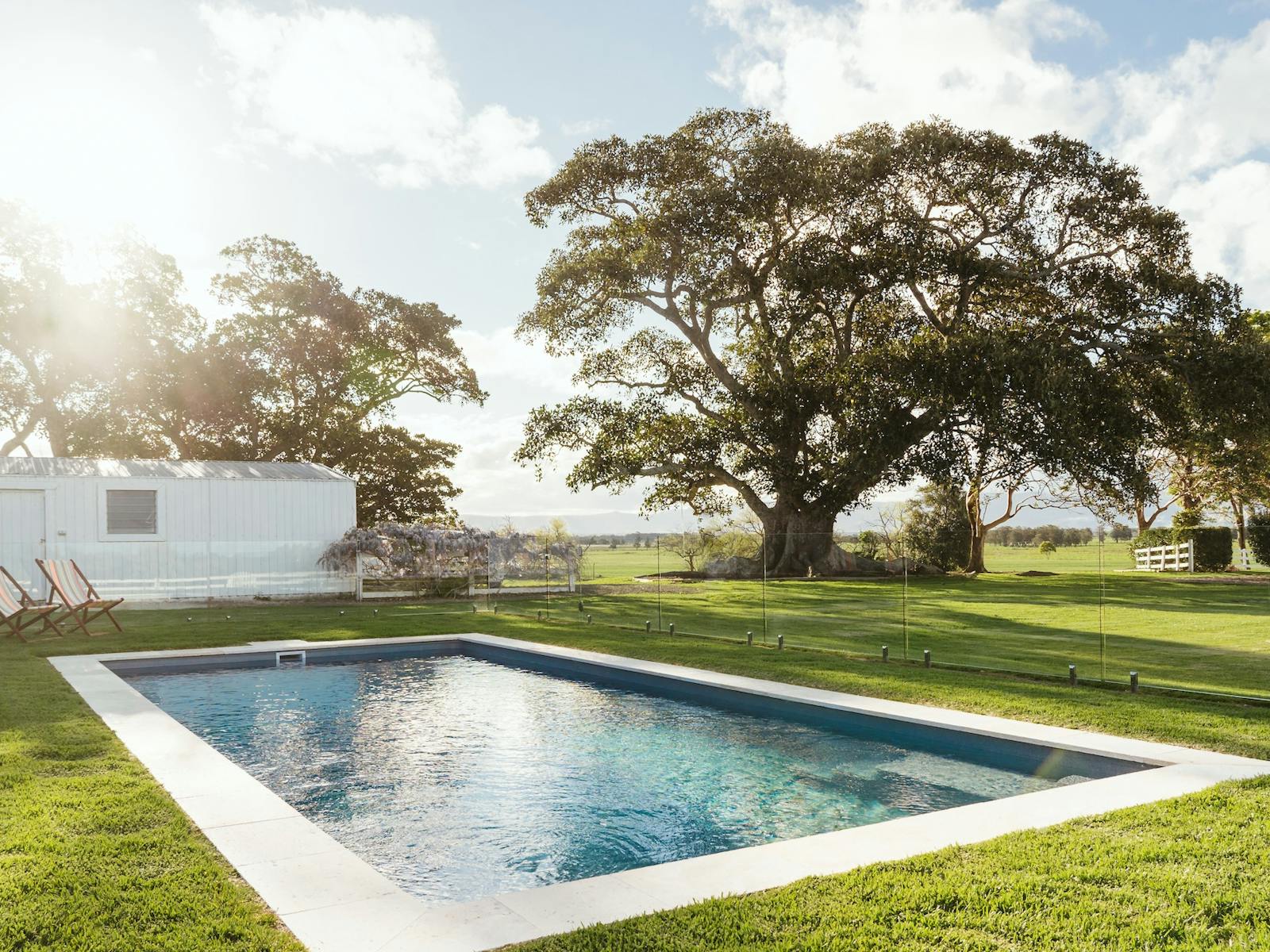 Private heated pool