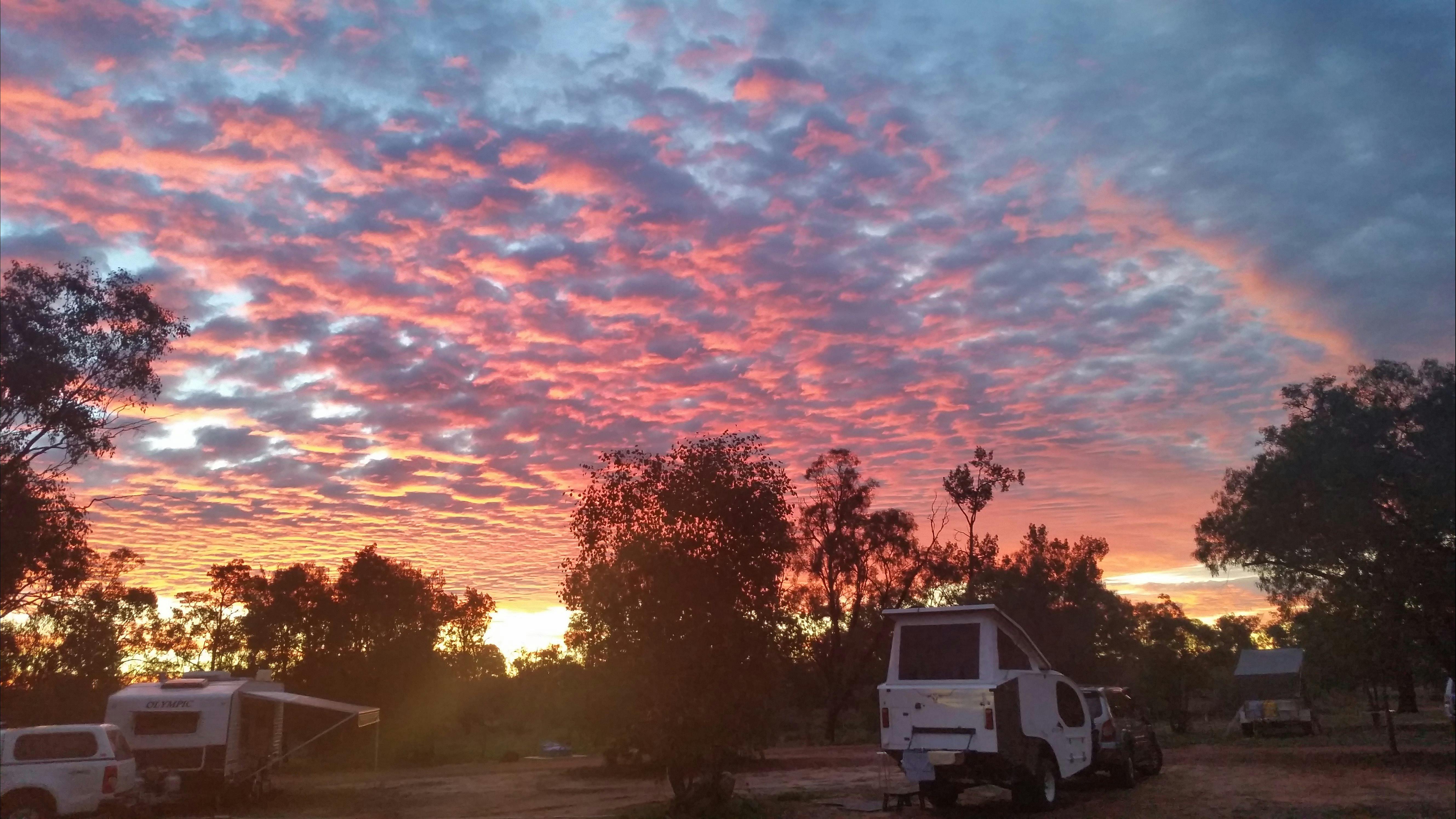Magical outback sunset