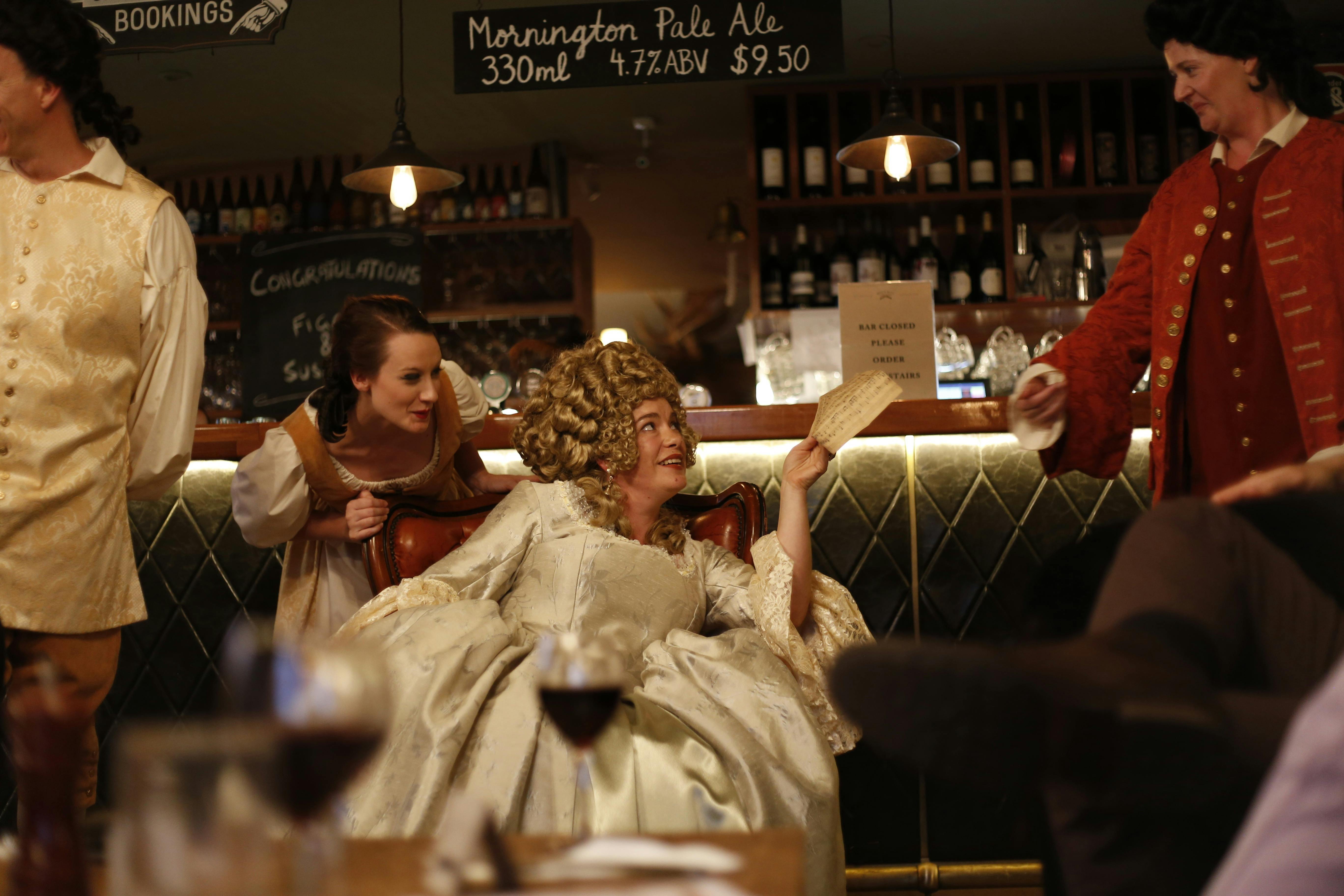 Opera Singers performing in a pub