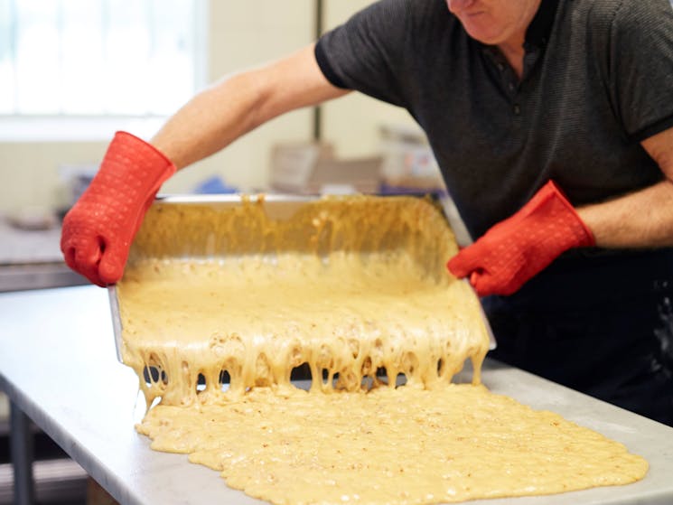 Making Peanut Brittle at The Treat Factory