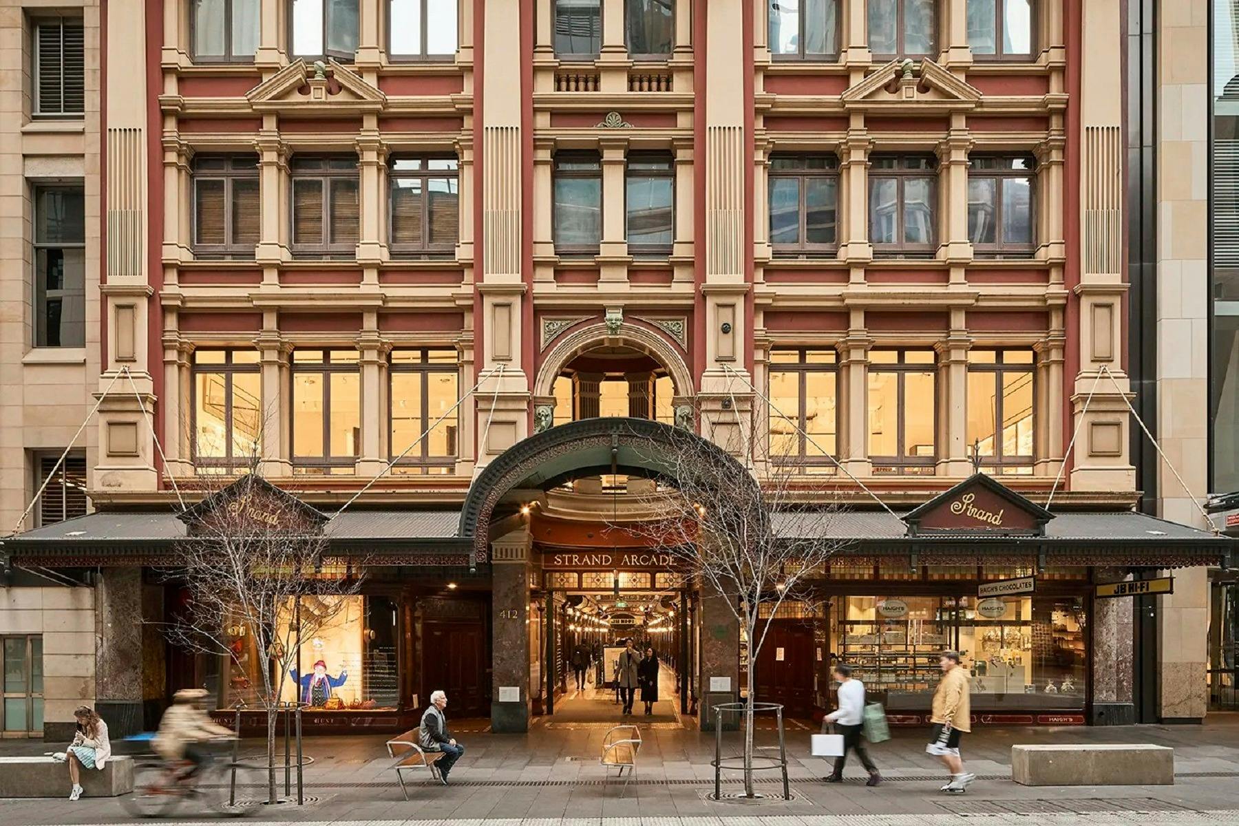The Strand Arcade building from the outside