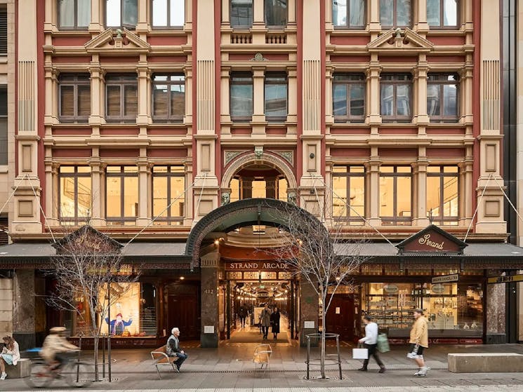 The Strand Arcade building from the outside