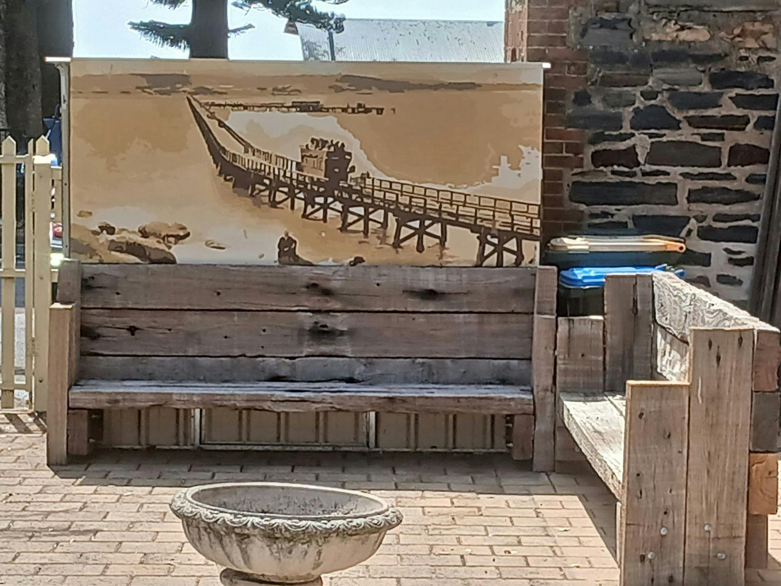 Causeway seating and Mural