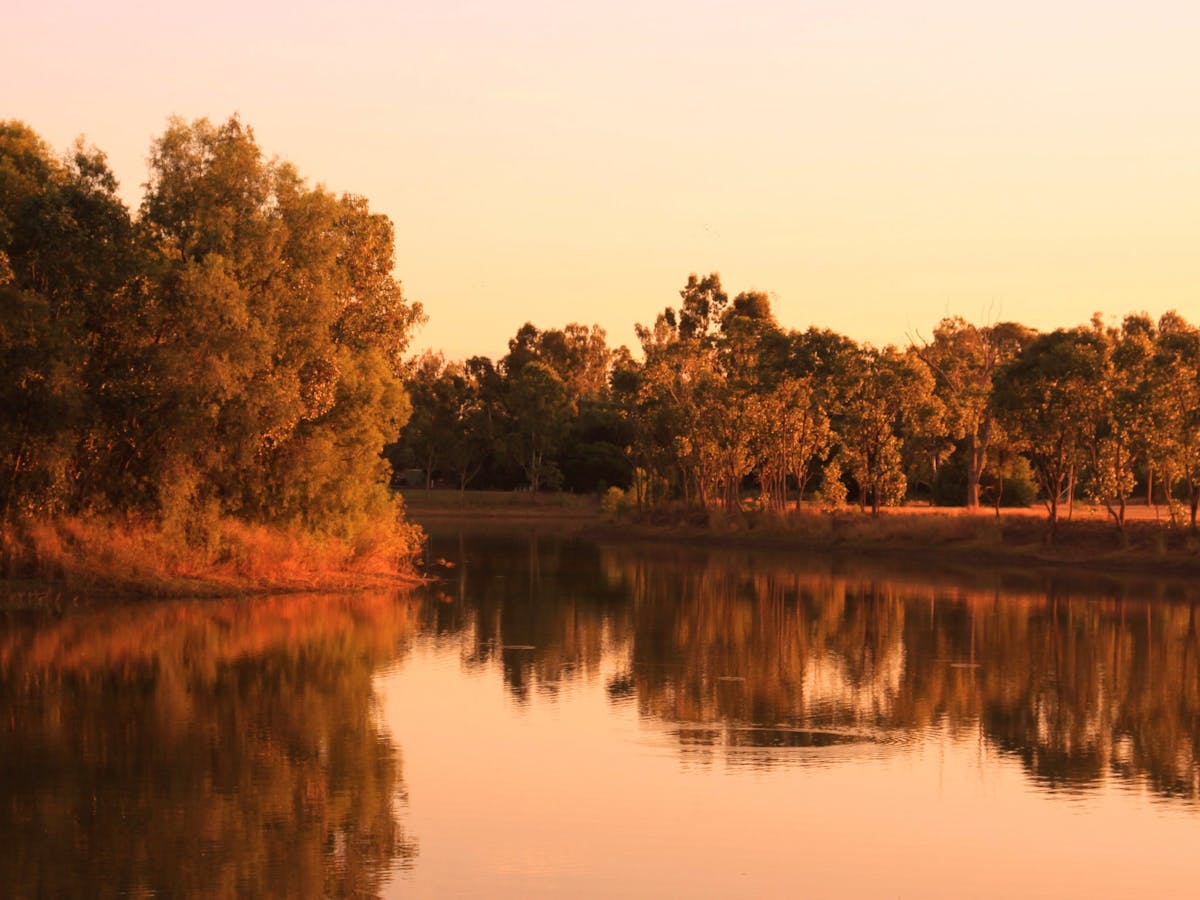 View of water at Botanic Gardens