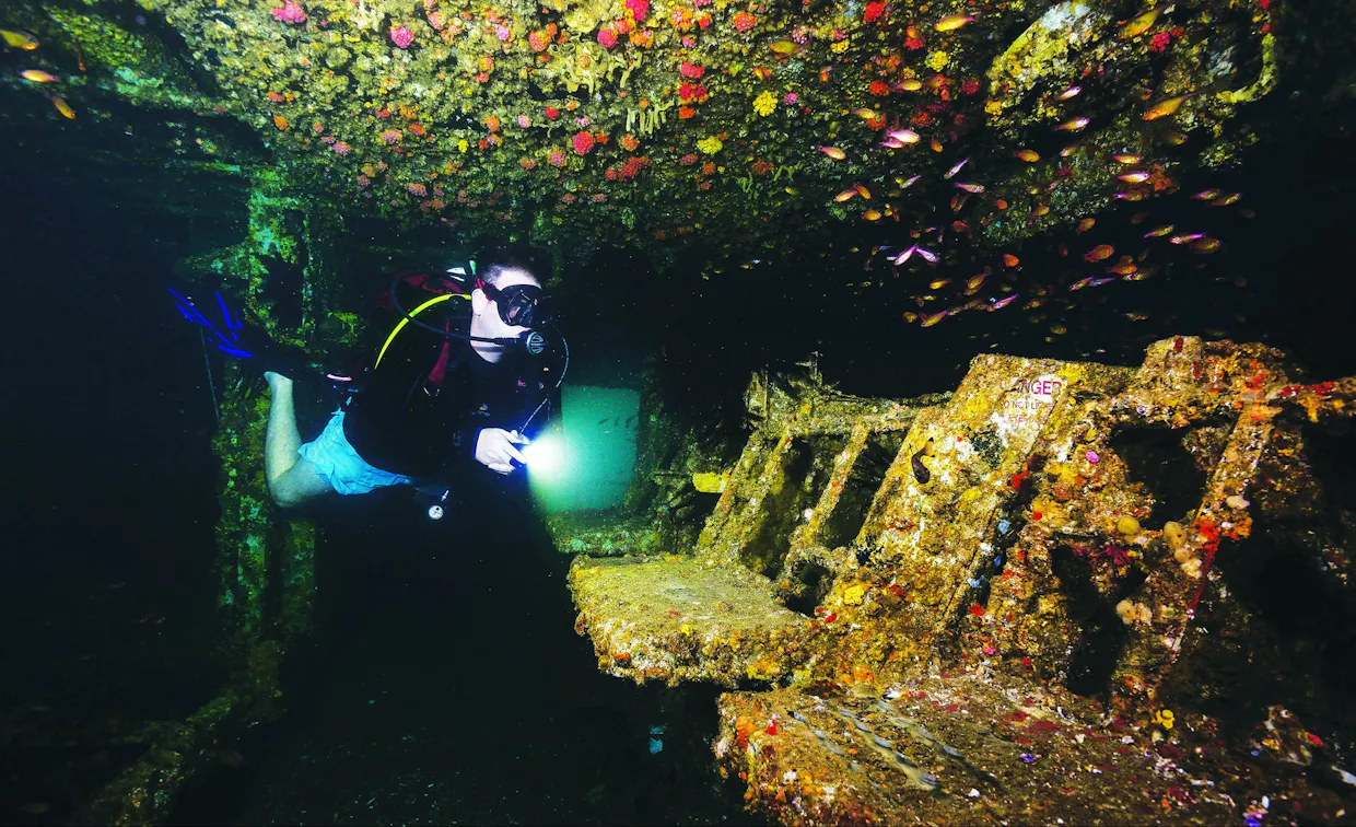 Wreck Dive on the HMAS Brisbane